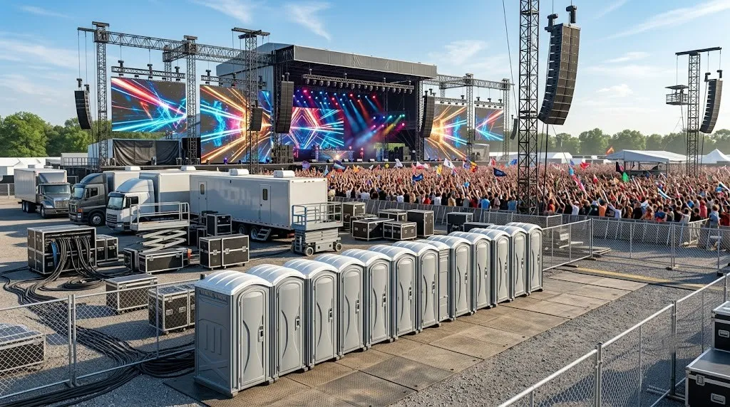 Concert Restroom Rental in Joliet, IL