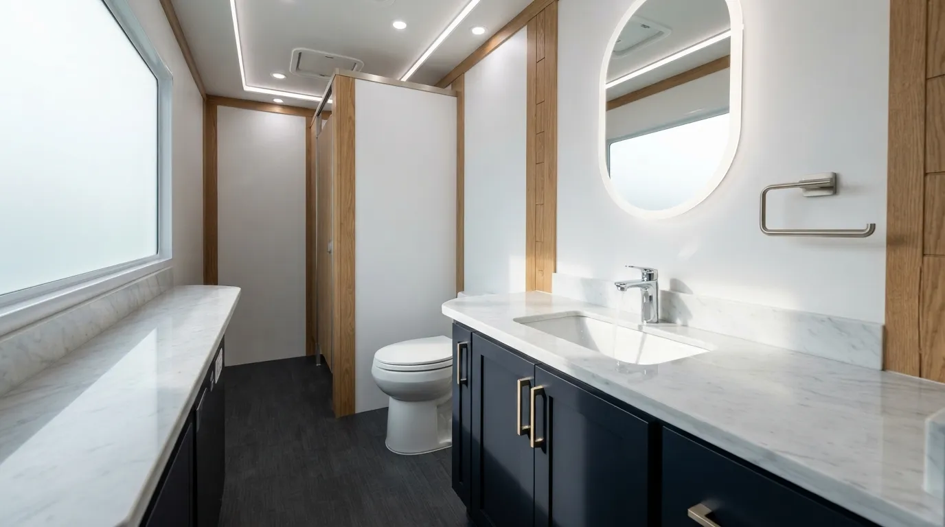 Luxury Restroom Trailer in Joliet, IL